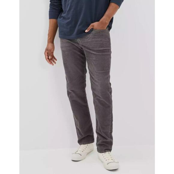 American Eagle Outfitters Other - NEW American Eagle Flex Original Skinny Corduroy Pant Charcoal Gray Mens 26X30